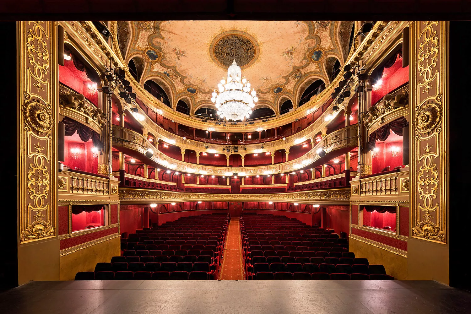 Places assises de l'auditorium du Théâtre des variétés