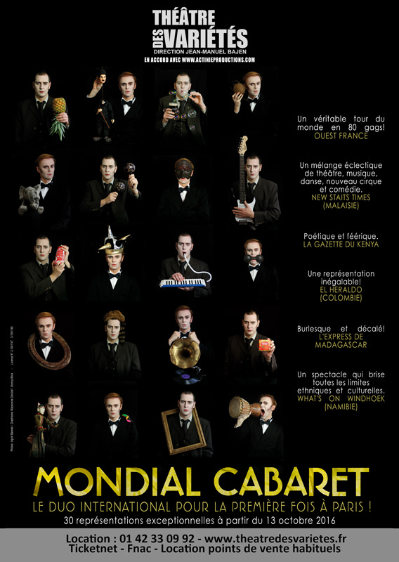 Mondial cabaret - Théâtre des Variétés