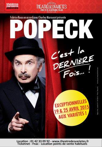 Popeck – C’est la dernière fois ! - Théâtre des Variétés