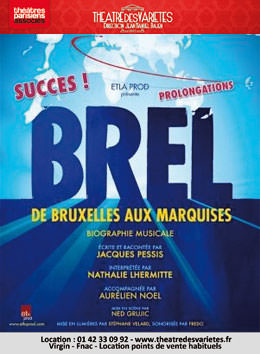 Brel, de Bruxelles aux Marquises - Théâtre des Variétés