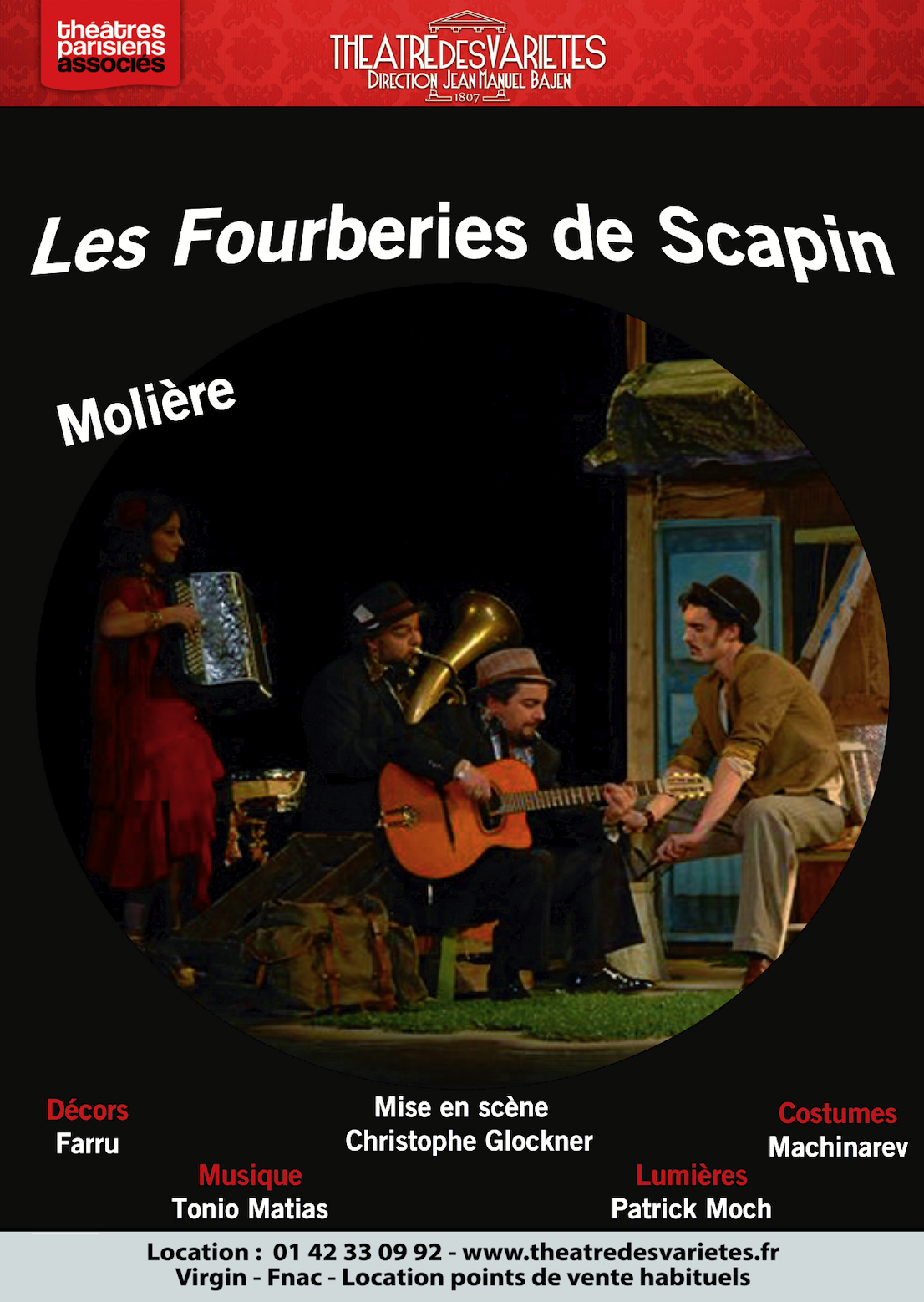 Les fourberies de Scapin - Théâtre des Variétés
