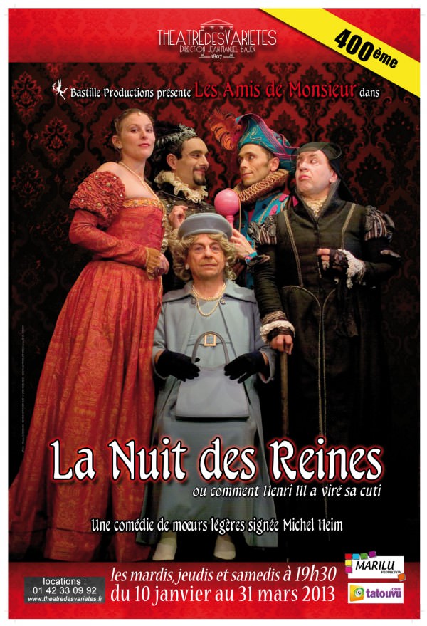La nuit des reines - Théâtre des Variétés