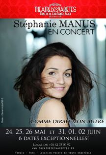 Stephanie Manus en concert - Théâtre des Variétés