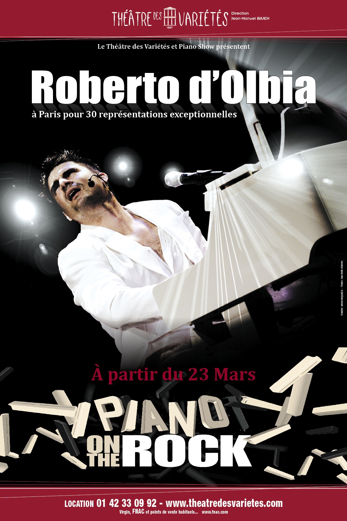 Piano on the rock - Théâtre des Variétés