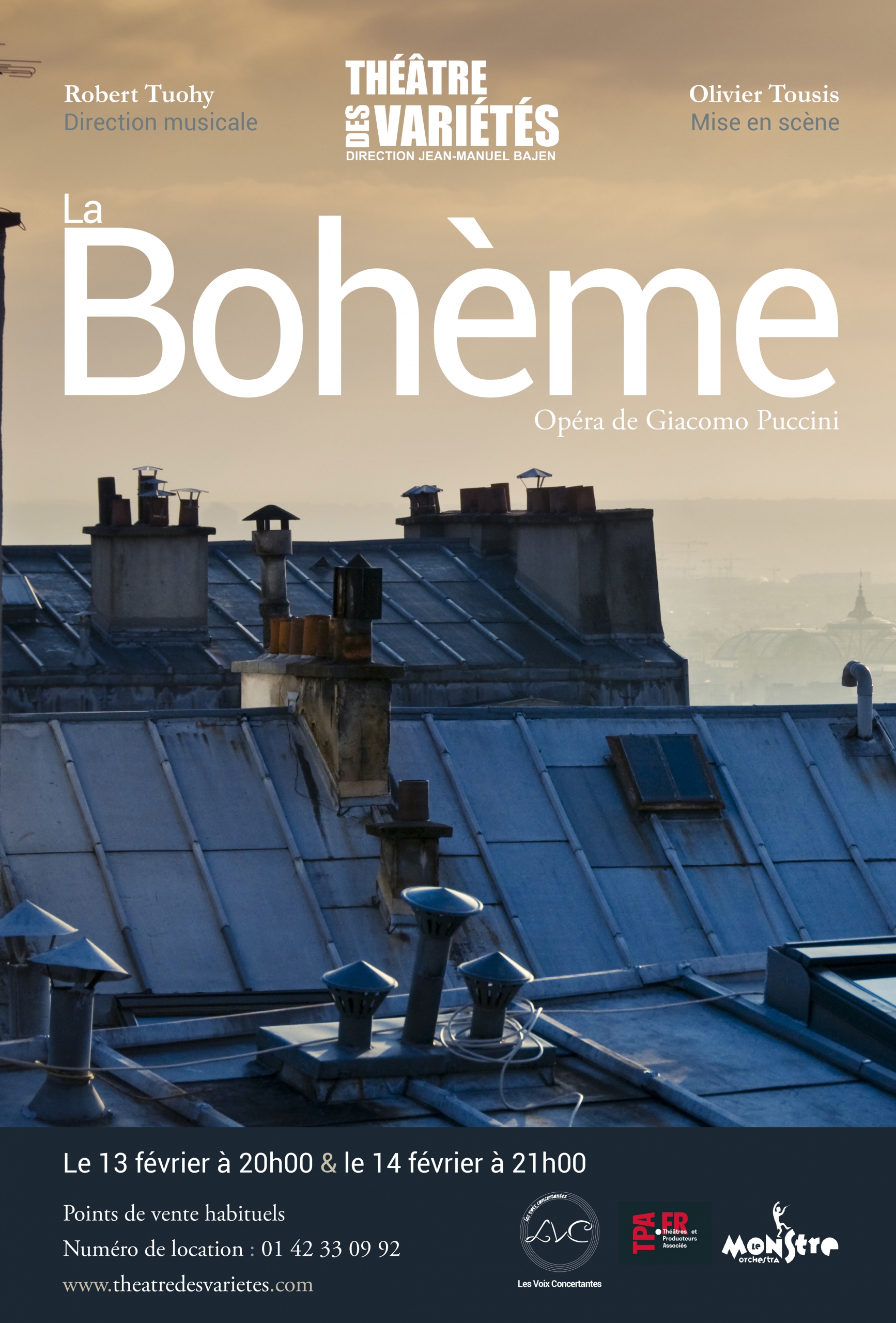 LA BOHEME [FINI] - Théâtre des Variétés