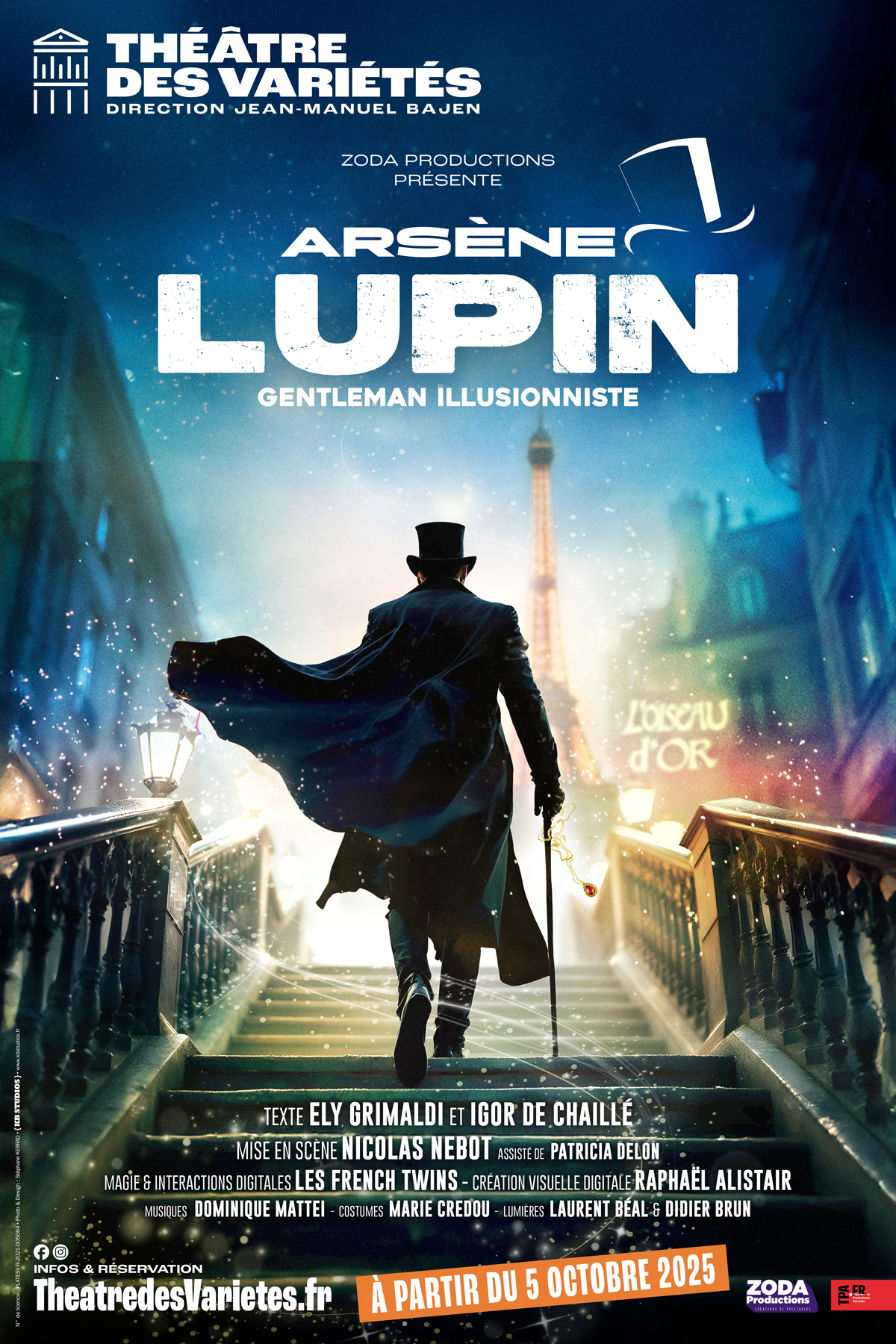 ARSÈNE LUPIN, GENTLEMAN ILLUSIONNISTE - Théâtre des Variétés