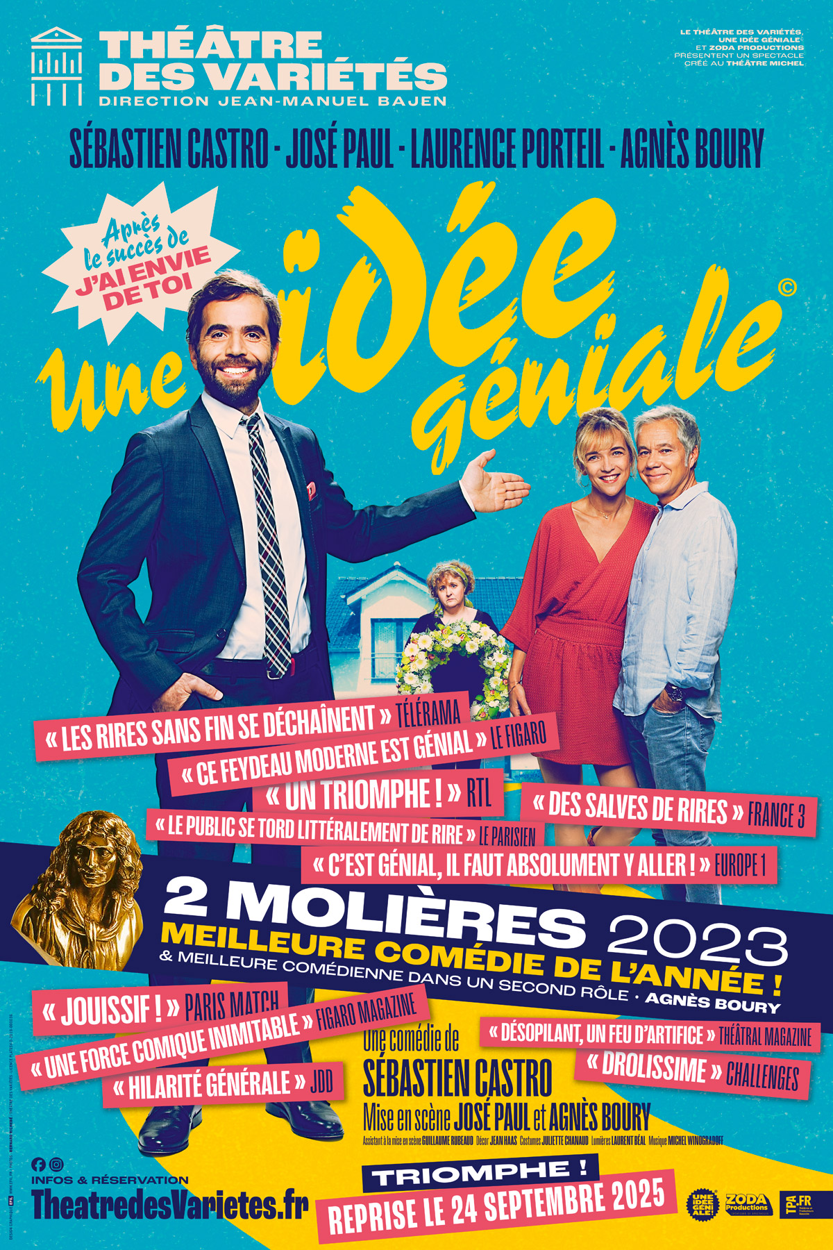 UNE IDÉE GÉNIALE - Théâtre des Variétés